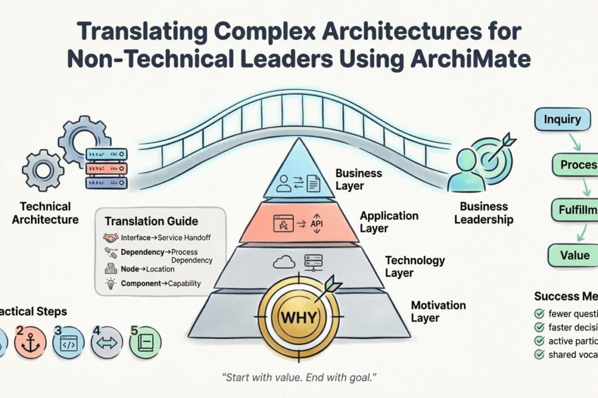 使用ArchiMate将复杂架构翻译给非技术领导者