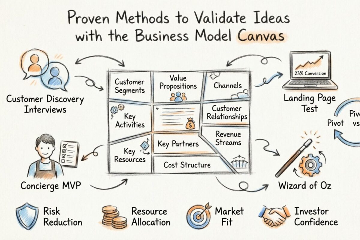 Leitfaden zum Business Model Canvas: Bewährte Methoden zur Validierung von Ideen Leitfaden zum Business Model Canvas: Bewährte Methoden zur Validierung von Ideen
