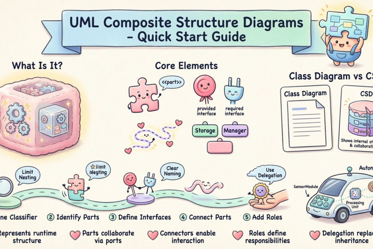 Ihr Schnellstartführer zum Zeichnen von UML-Composite-Structure-Diagrammen