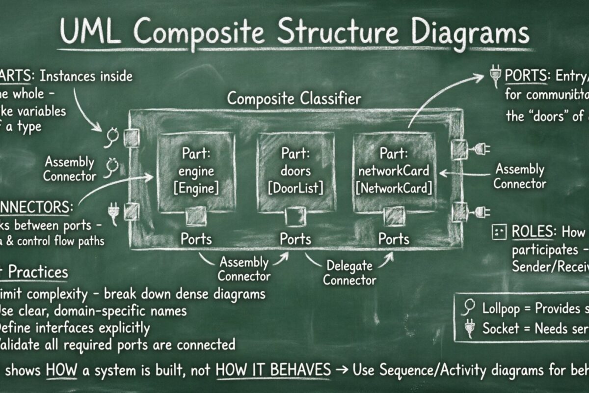 Die vollständige Komponenten-Auflösung von UML-Composite-Structure-Diagrammen