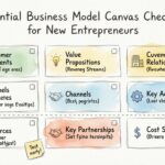 Lista de verificación esencial del Modelo de Canvas de Negocios para nuevos emprendedores