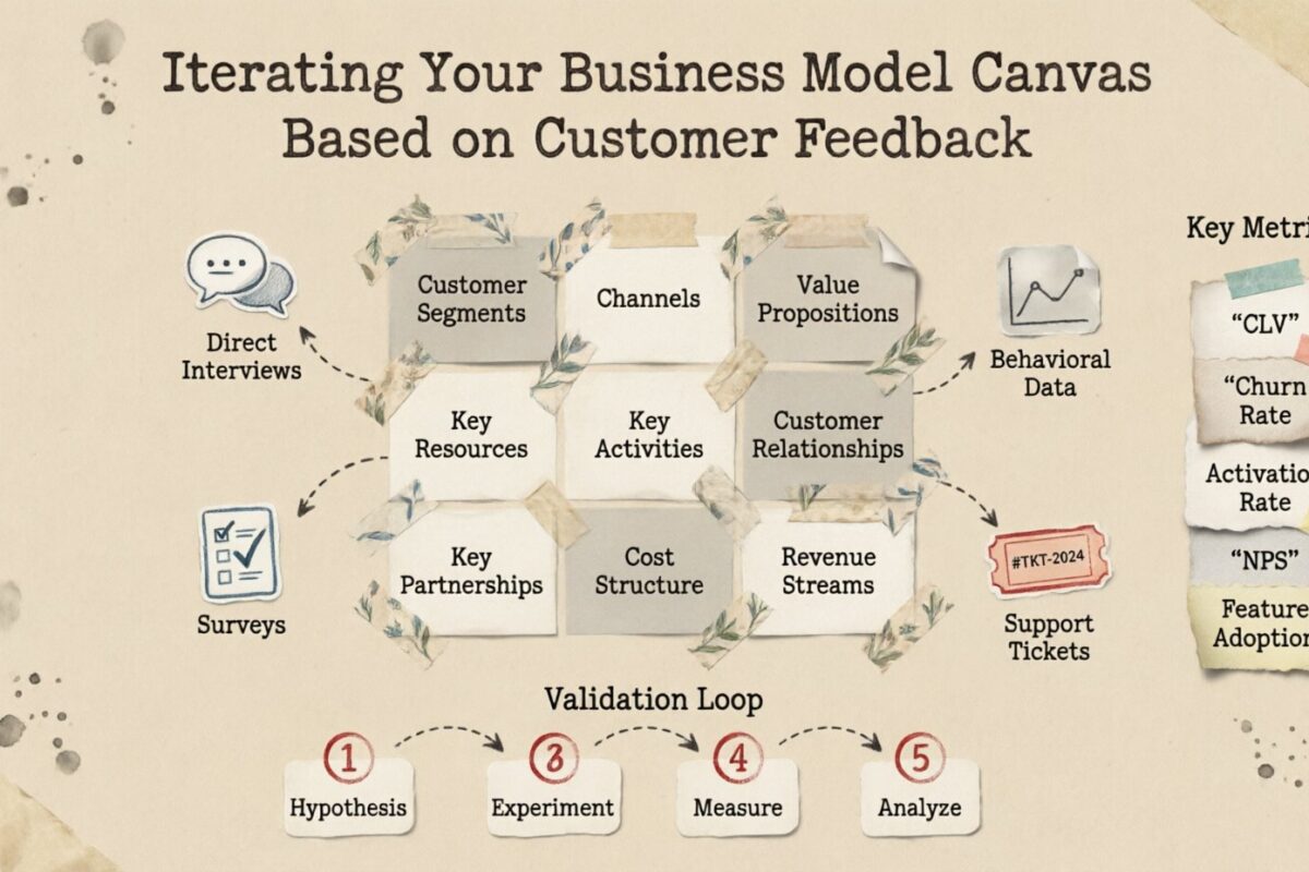 Iterando tu Cuadro de Modelo de Negocio basado en el Feedback de los Clientes