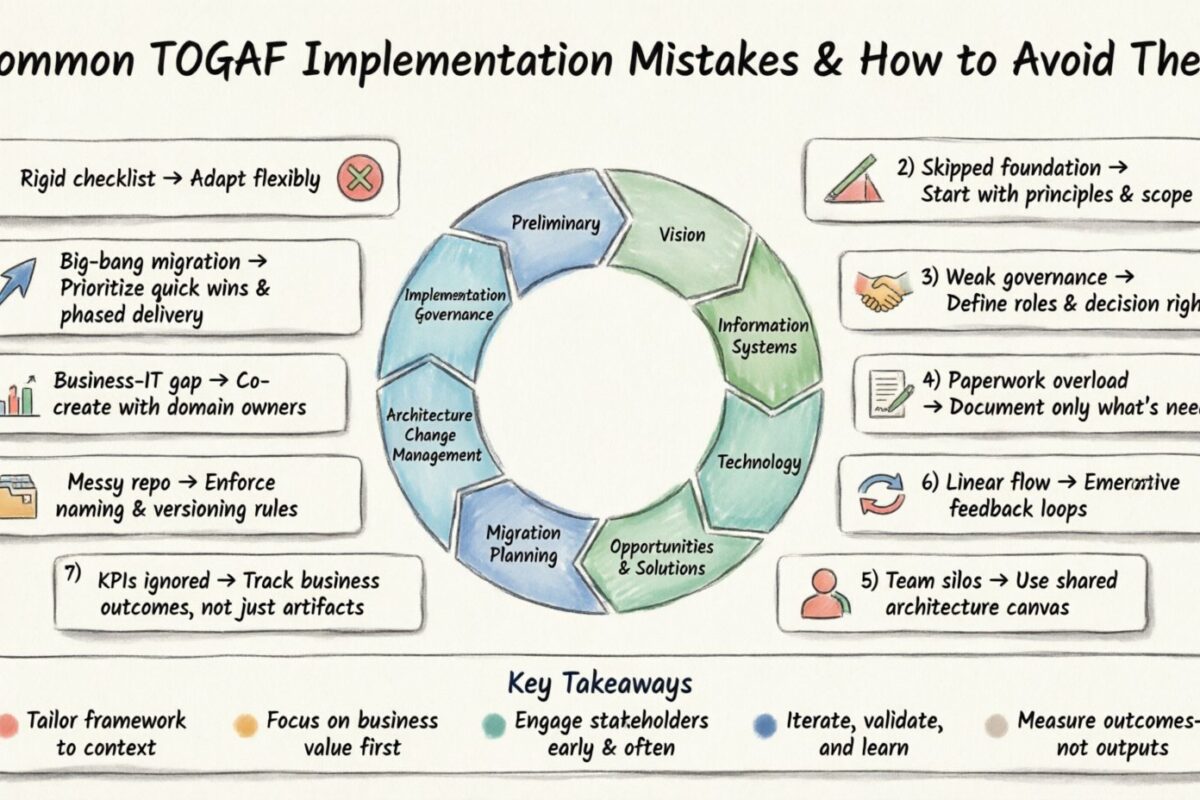 Errores comunes al implementar TOGAF y cómo evitarlos