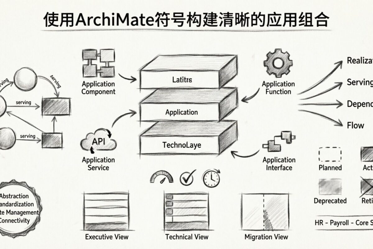 Création de portefeuilles d’applications clairs avec la notation ArchiMate