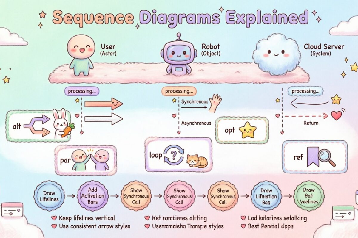 Diagrammes de séquence expliqués : des bases aux modèles avancés