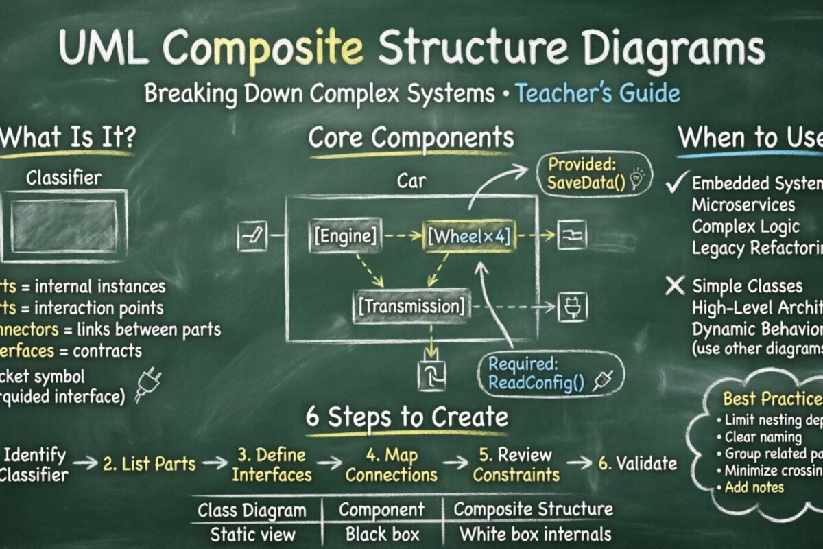 Simplification des systèmes complexes grâce à des diagrammes de structure composite UML efficaces