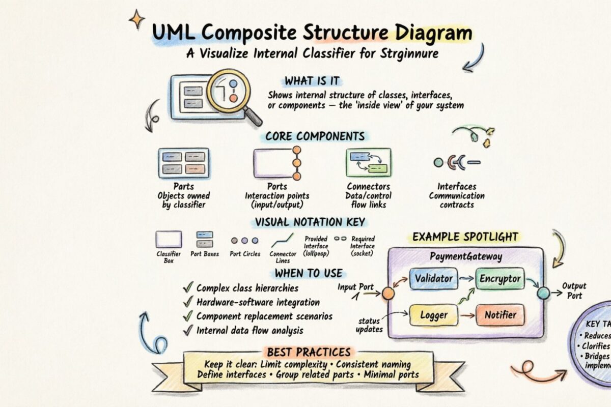 Diagram de structure composite UML : un aperçu définitif pour les débutants