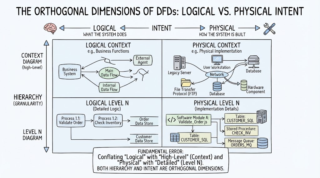 Diagrammes de flux de données logiques vs. physiques : Le guide définitif sur l’intention et l’implémentation Diagrammes de flux de données logiques vs. physiques : Le guide définitif sur l’intention et l’implémentation
