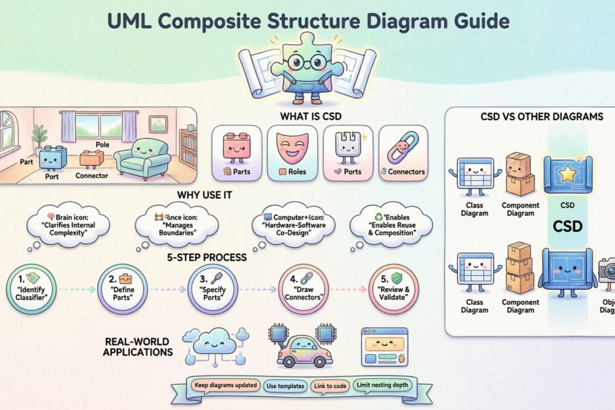 Mengapa Arsitektur Anda Membutuhkan Diagram Struktur Komposit UML (Dan Cara Menggambarnya)
