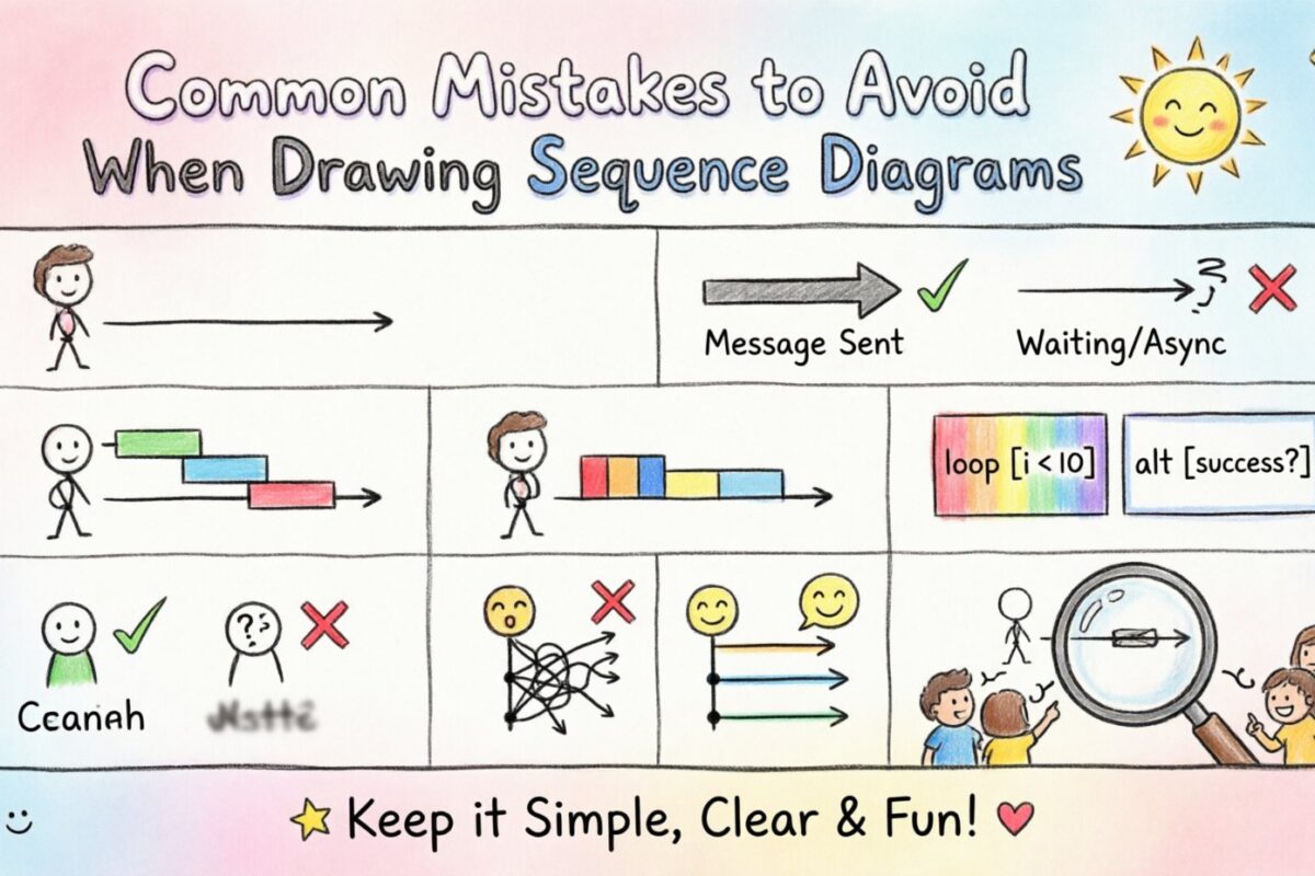 シーケンス図を描く際に避けたい一般的な誤り