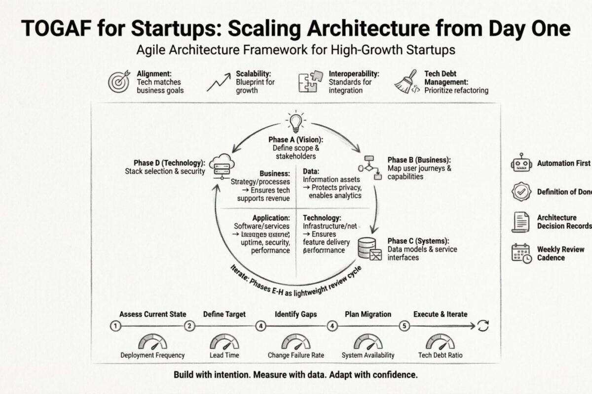 TOGAF para Startups: Escalando a Arquitetura desde o Primeiro Dia