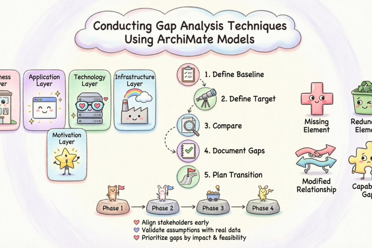 使用ArchiMate模型進行差距分析技術