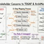 將利害關係人關注點對應至 TOGAF 與 ArchiMate 資料