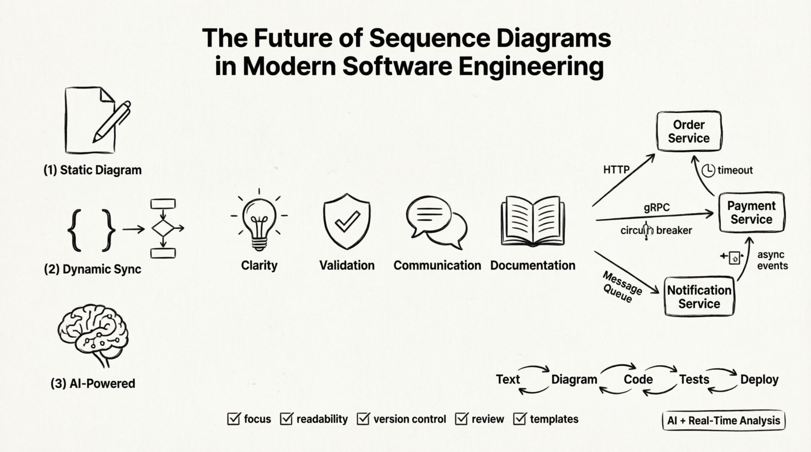 Tương lai của sơ đồ tuần tự trong kỹ thuật phần mềm hiện đại