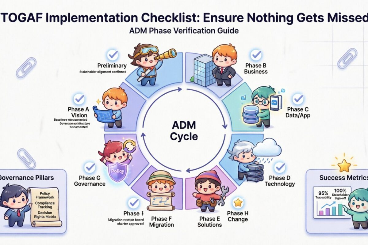 Bảng kiểm triển khai TOGAF: Đảm bảo không bỏ sót điều gì