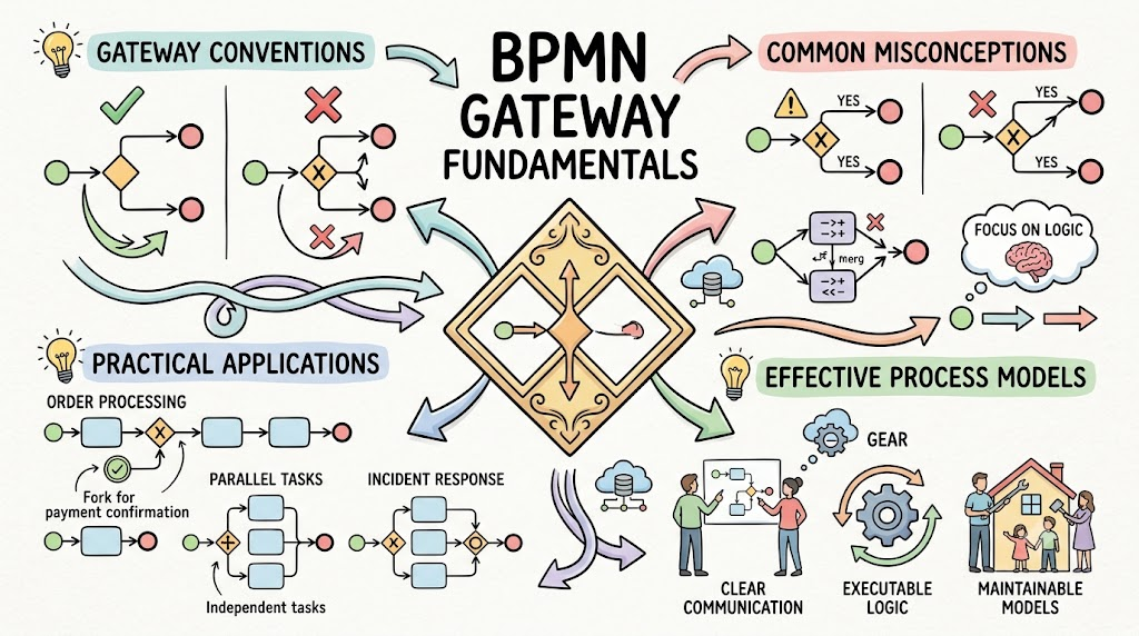Làm chủ các Cổng BPMN: Hướng dẫn toàn diện về kiểm soát luồng quy trình