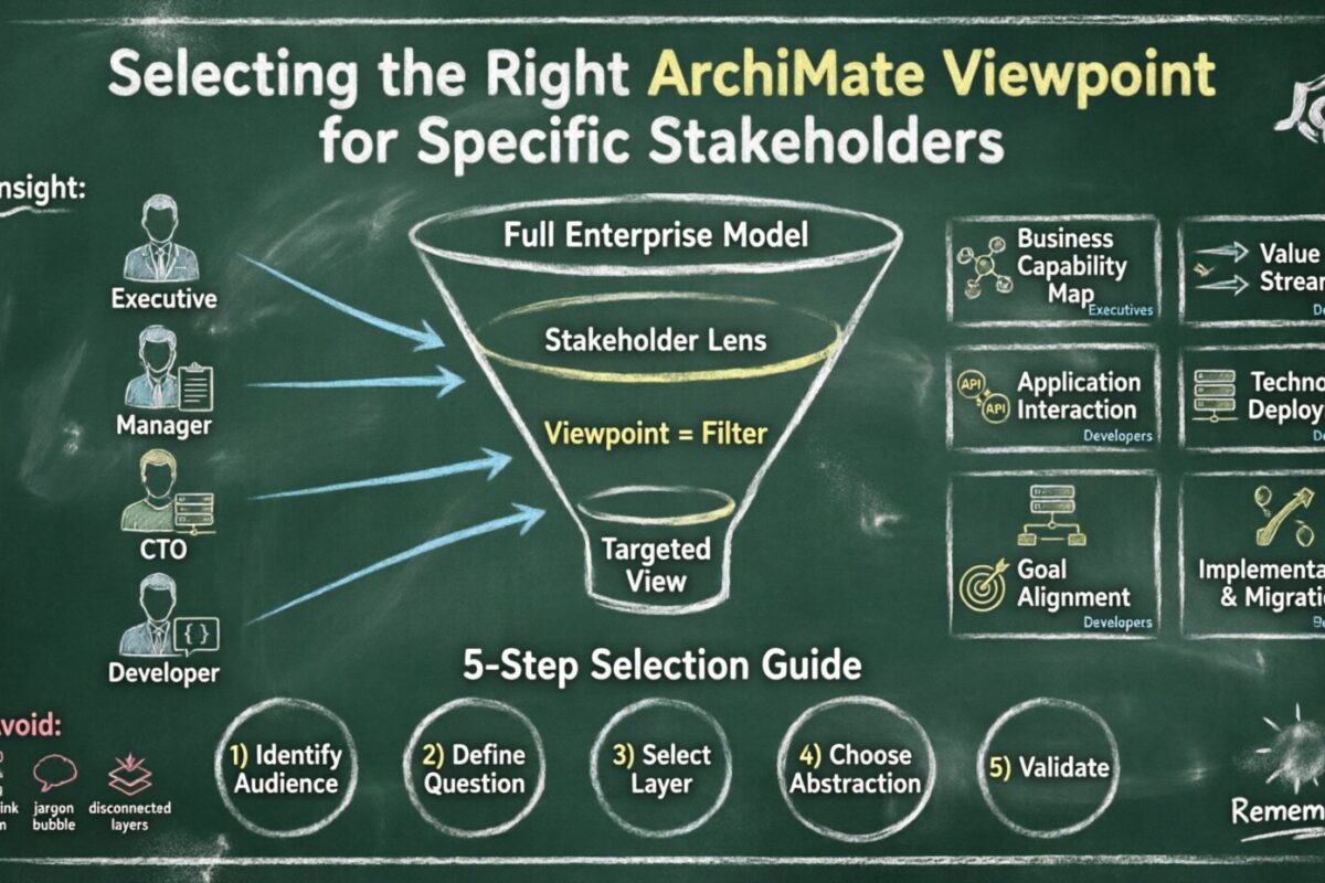 Selecting the Right ArchiMate Viewpoint for Specific Stakeholders Selecting the Right ArchiMate Viewpoint for Specific Stakeholders