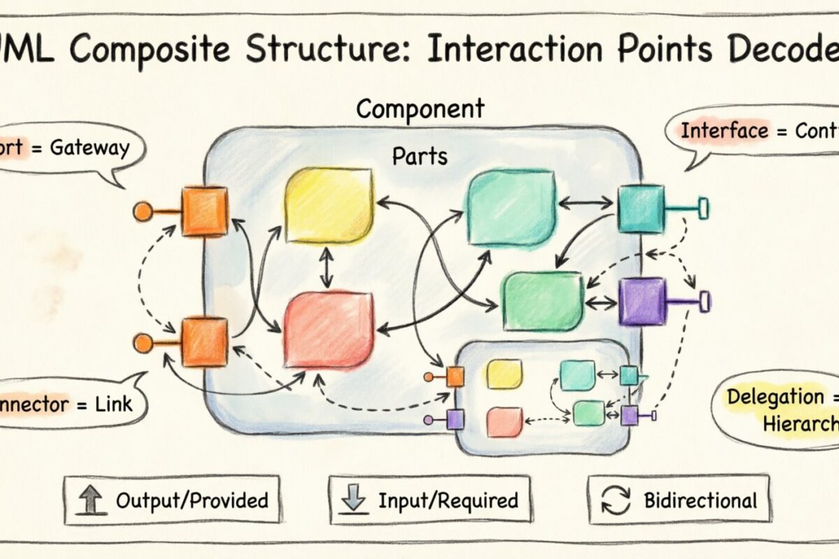 Decoding Interaction Points in UML Composite Structure Diagrams
