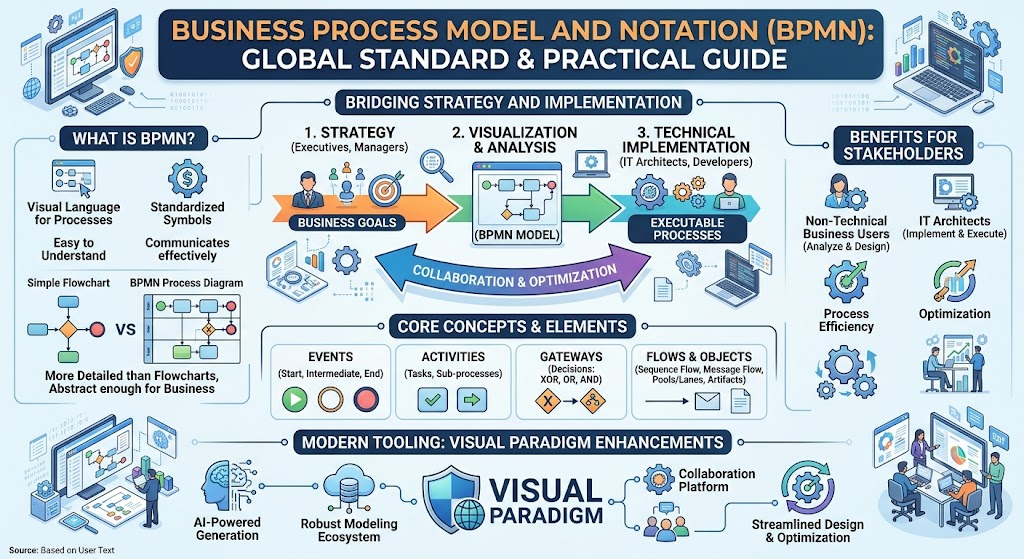Business Process Model and dNotation (BPMN) Global Standard & Practical Guide
